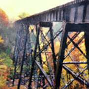 Upper Peninsula Train Trestle Poster