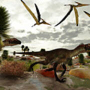 Utahraptor Hunt Poster