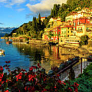 Varenna Italy At Sunset Poster