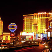 Vegas At Night Poster