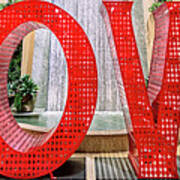 Venetian Palazzo Love Sculpture 3 To 1 Ratio Poster