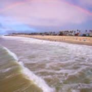 Venice Beach Rainbow Poster