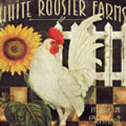 Vermont Farms White Rooster Poster