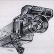Video Camera, Vintage Poster
