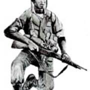 Vietnam Infantry Man Poster