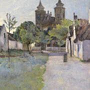 View Of Church Forecourt Poster