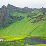 Vik Village Church, Iceland Poster