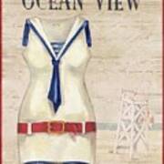 Vintage Bathing Suits Iii Poster