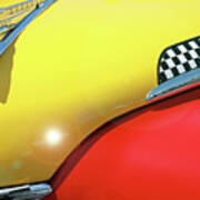 Vintage Checker Cab Hood Poster