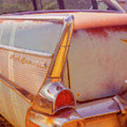 Vintage Chevy Bel Air In The Desert Poster