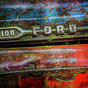 Vintage Ford F100 Poster