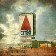 Vintage Kenmore Square Citgo Sign - Boston Red Sox Poster