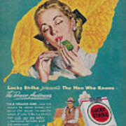 Vintage Lucky Strike Ad Poster