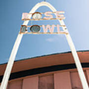 Vintage Rose Bowl Route 66 Tulsa - Square Format Poster