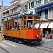 Vintage Soller Tram In Majorca Poster