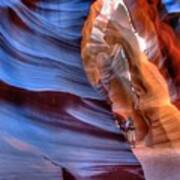 Walking In Antelope Canyon Poster