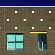 Wall, Windows And Sky Poster