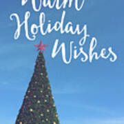 Warm Holiday Wishes- Art By Linda Woods Poster