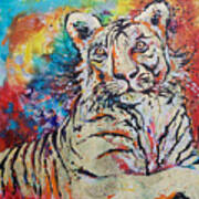Watchful Tigeress Poster