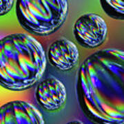 Water Droplets 4 Poster