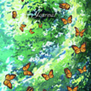 Watercolor Butterflies Spiral Notebook Journal Diary By Irina Sztukowski Poster