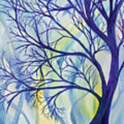 Watercolor - Tree Abstract Poster