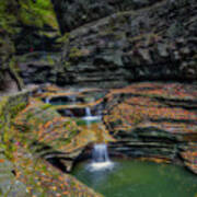 Waterfalls At Watkins Glen State Park Poster