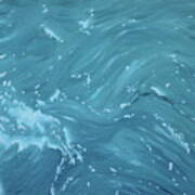 Waves - Light Blue Poster