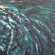 Waves - Turquoise Poster