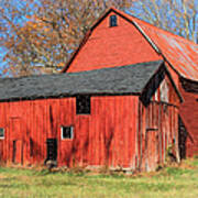 Weathered Red Barn Poster