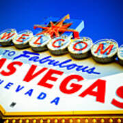 Welcome To Las Vegas Sign Poster