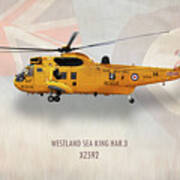 Westland Sea King Har3 Xz592 Poster