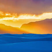 Panoramic White Sands Poster