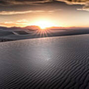 White Sands Sunset Poster