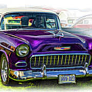 Wicked 1955 Chevy - Vignette Paint Poster