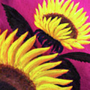 Wild Sunflowers Poster