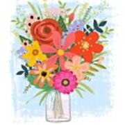 Wildflower Bouquet Poster