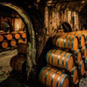 Wine Barrels At Stone Hill Winery_7r2_dsc0318_16-08-18 Poster