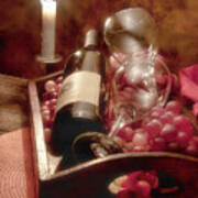 Wine By Candle Light Ii Poster