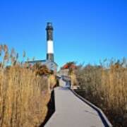 Winter Afternoon At The Fire Island Lighthouse Poster