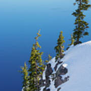 Winter At Crater Lake Poster