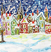 Winter In Fairy Town Poster