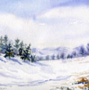 Winter Landscape Snow Scene Poster