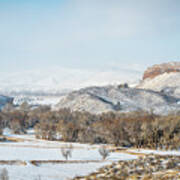 Winter Panorama Of Rural Colorado Poster