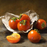 Winter Persimmons Poster