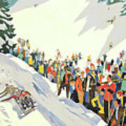 Winter Sport, Mountain, France Poster