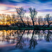 Winter Sunrise Over The Ouse Poster