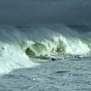 Winter Surf On Monterey Bay Poster