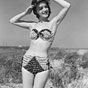 Woman In Bikini, C.1950s Poster
