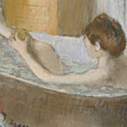 Woman In Her Bath Poster